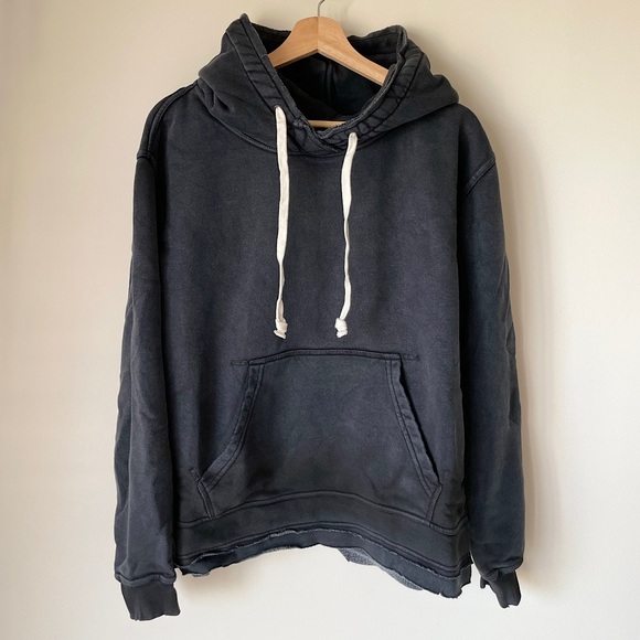NEW Free People We The Free Zuma Hooded Sweatshirt In Black - Picture 7 of 13